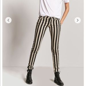 Skinny Striped Jeans
